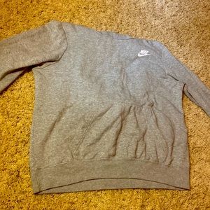 gray nike hoodie.(with turtle neck)